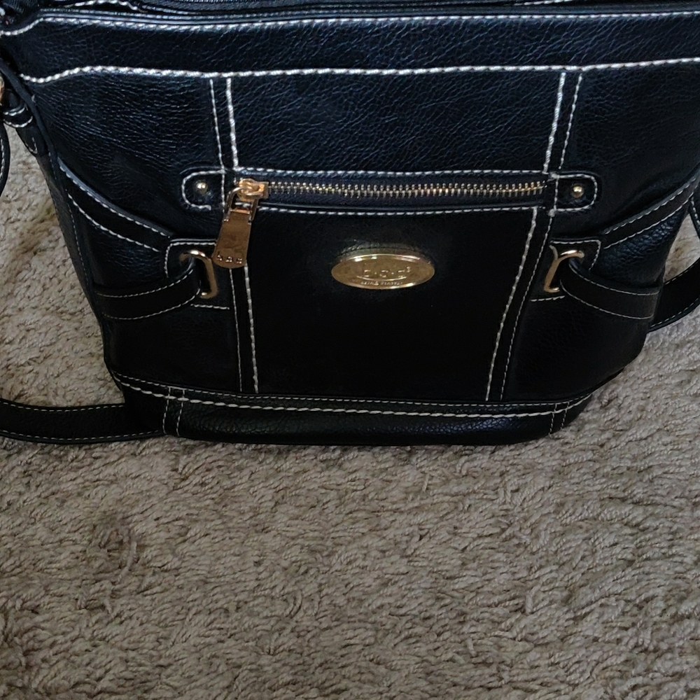 B.O.C. black leather purse